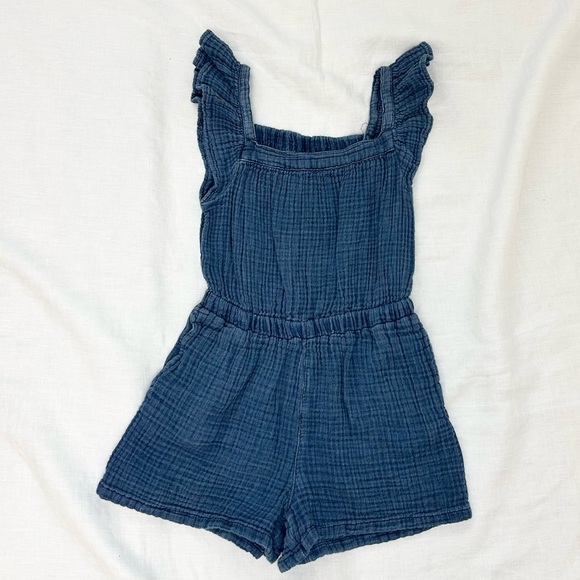 Gap Kids Crinkle Gauze Flutter Romper - Picture 3 of 10